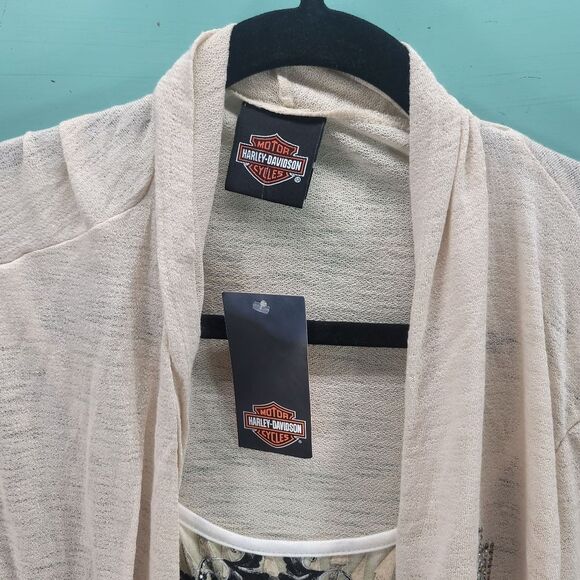 Harley Davidson Dylatov Cardigan 3/4 Sleeve NWT S/M - Picture 8 of 10